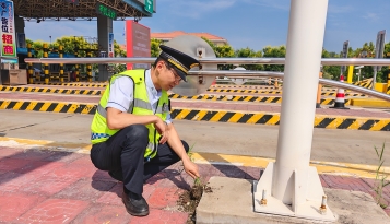 衡水北收费站及时清理杂草 筑牢安全防护屏障